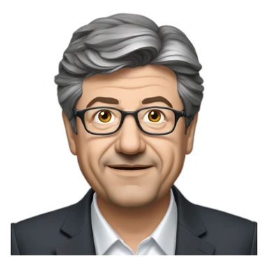 mélenchon  liasse de billet sticker
