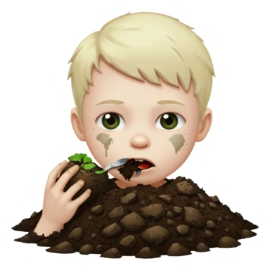 Make the 67 kid scary eating the earth sticker