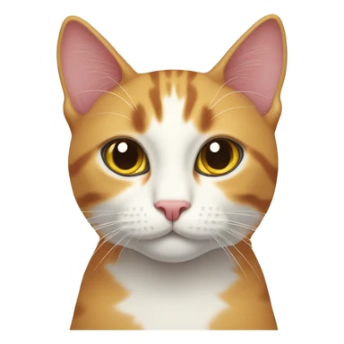 Three color cat sticker