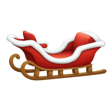 santa claus sled sticker