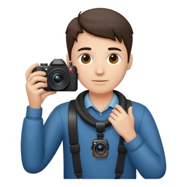 photographer facing away sticker