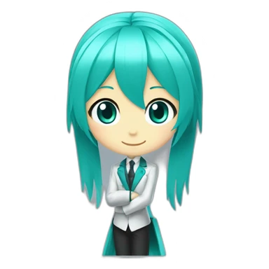 Hatsune Miku becomes president of france sticker