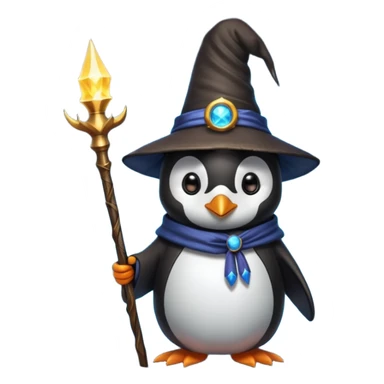 Penguin Wizard sticker