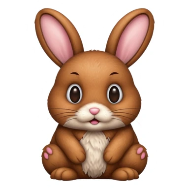 Bunny with shit sticker