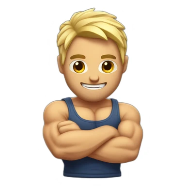 Gros biceps en fer sticker