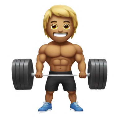 Hing with gym muscles sticker