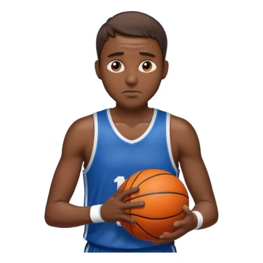 tired basketball player, sweating a lot sticker