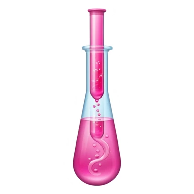 pink liquid in test tube sticker