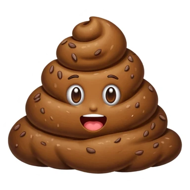 Crazy poop sticker