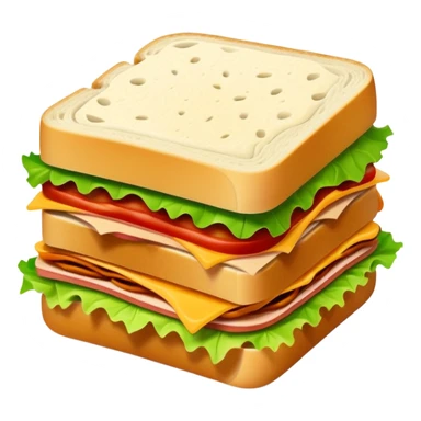 Sandwich with turkey cheese lettuce and lotttts of sauce sticker