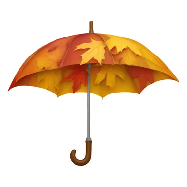 autumn umbrella sticker