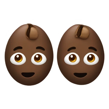 Whole coffee beans sticker