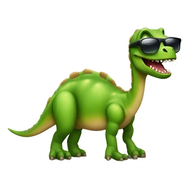 Dinosaur with sunglasses sticker