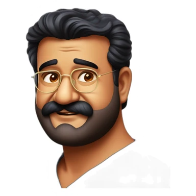 Malayalam movie actor Mohanlal sticker