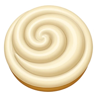 just Cream without a plate or a cake sticker