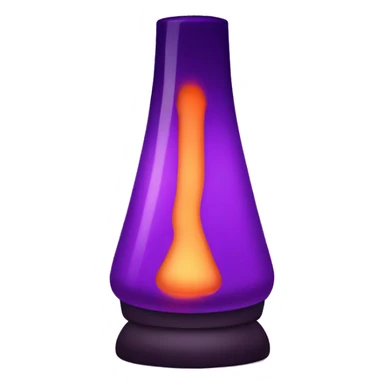 Purple lava lamp sticker