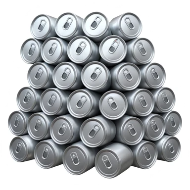 stack of many beer cans sticker