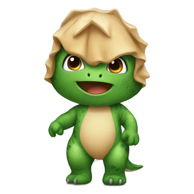 Baby In dinosaur costume sticker