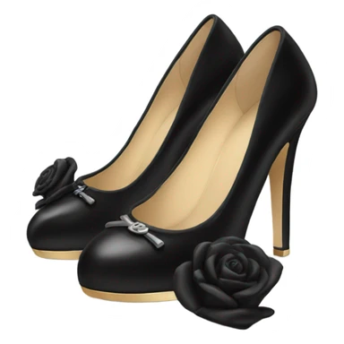 Black Chanel pumps sticker