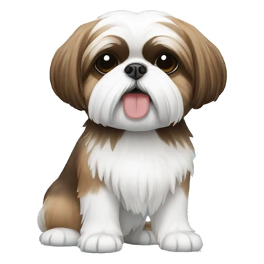 Shihtzu holding a phone sticker