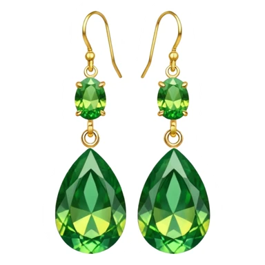 green yellow earring sticker