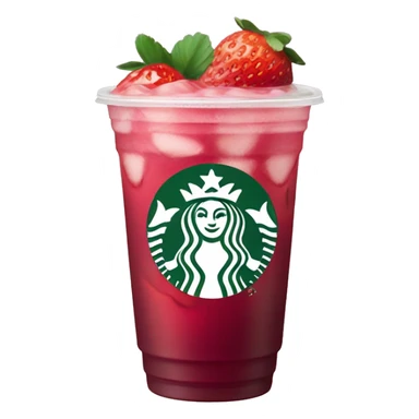 Starbucks strawberry acai refresher sticker