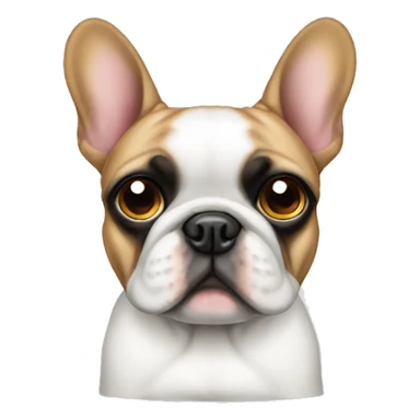 Frenchie with one eye sewed shut sticker