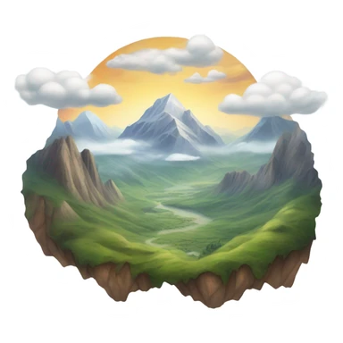 Secretes on mountain skies sticker