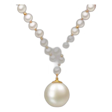 Pearl necklace sticker