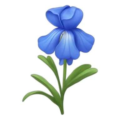 blue bonnet flower sticker