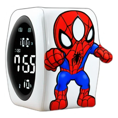 Funny spiderman modern alarm clock watch timer sticker