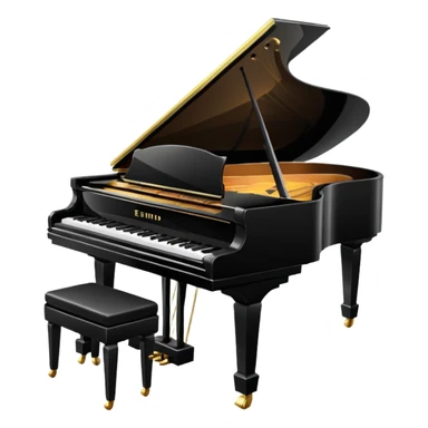 grand piano sticker
