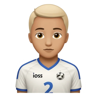 White soccer jersey turn around with number 22 and my name RONIHO sticker