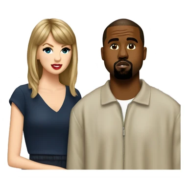taylor swift with kanye west  sticker