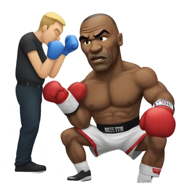 Mike Tyson knocked out  sticker