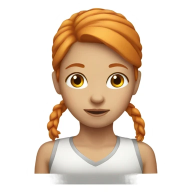 Ginger hair girl sticker