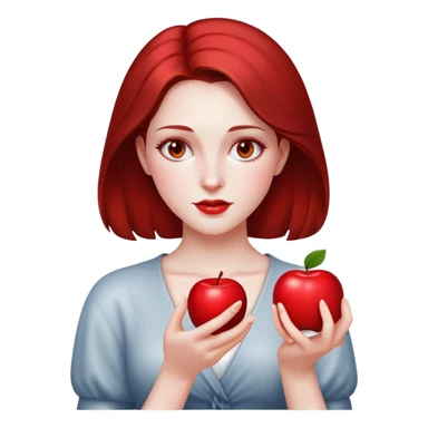 Bella Swan from twilight with red apple sticker