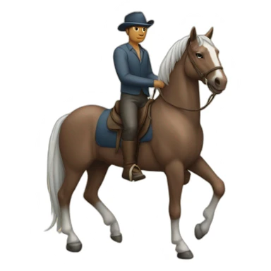 man with horse body instead of legs like the sagittarius zodiac symbol sticker