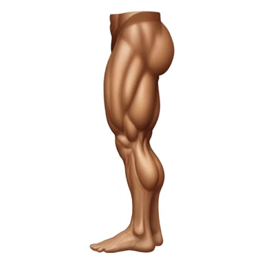 single muscular leg sticker