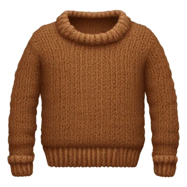 Knitted brown sweater  sticker