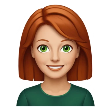 Anni-Frid Lyngstad with green eyes, reddish-brown hair sticker