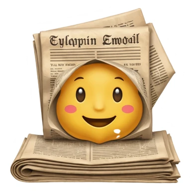 Vintage newspaper sticker