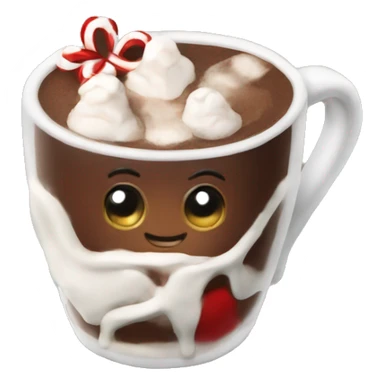 christmas hot chocolate  sticker