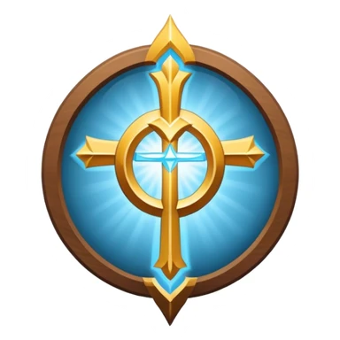 Apostle's emblem with a touch of light blue sticker