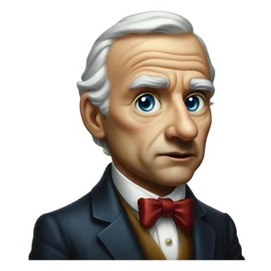 American politician in Uncle Scrooge style, oil paint, mysterious eyes, intricate lips, masterpiece portrait, beautiful, desirable, logical sticker