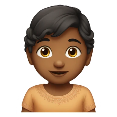 Indian cute baby daughter  sticker