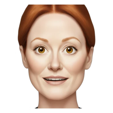 Julianne Moore portrait sticker