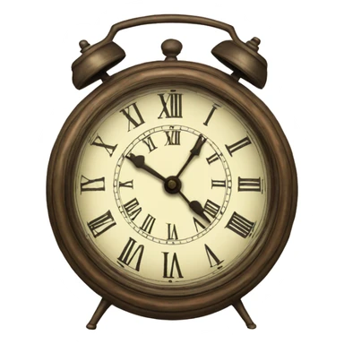 vintage clock sticker