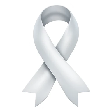I want a white ribbon emoji sticker