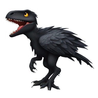 indoraptor with crow sticker